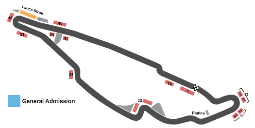 Circuit Gilles Villeneuve Seating Map