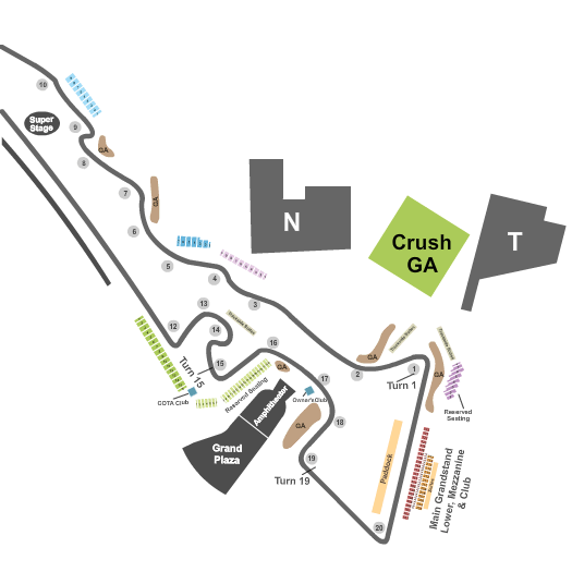 Circuit of The Americas Top Golf Seating Chart