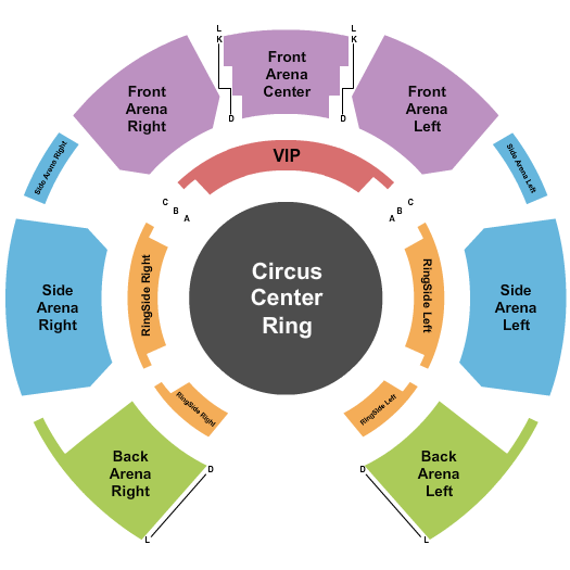 Circus Vargas - Lakewood Circus Seating Chart