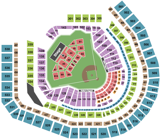 Citi Field Dead and Company Seating Chart