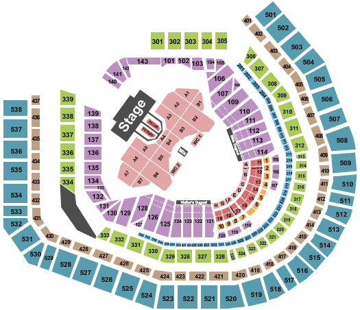 Citi Field Def Leppard Seating Chart