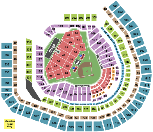 Citi Field Stadium Tour Seating Chart