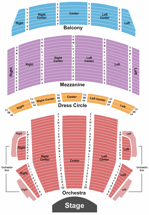 Citizens Bank Opera House End Stage 3 Seating Chart