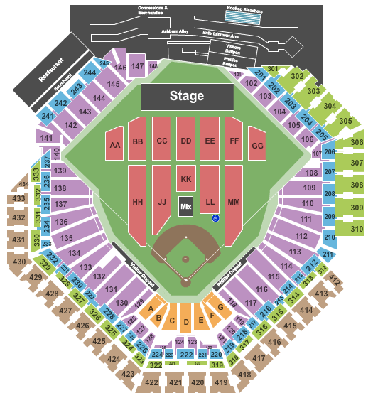 Citizens Bank Park Billy Joel 2 Seating Chart