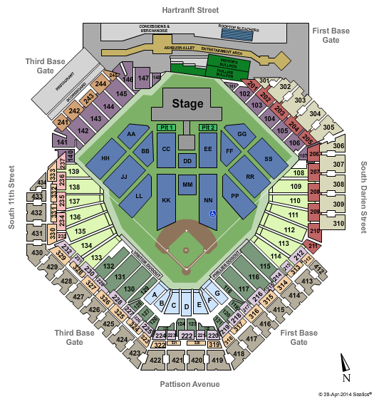 Citizens Bank Park Jay Z and Beyonce Seating Chart