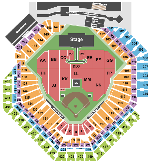 Citizens Bank Park Pink Seating Chart