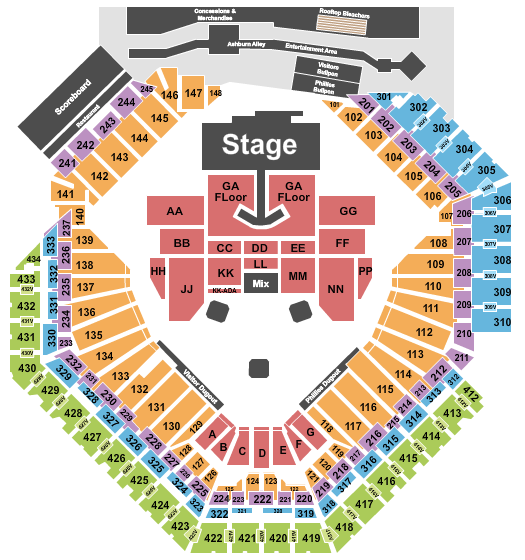 Citizens Bank Park Seating Chart