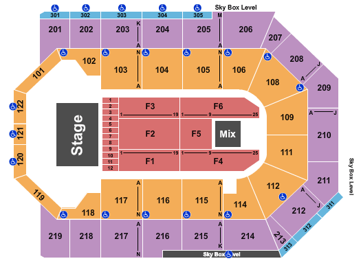 Toyota Arena - Ontario Banda MS Seating Chart