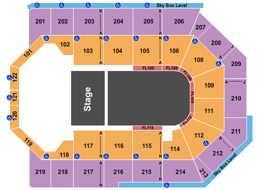 Toyota Arena - Ontario Cirque Crystal Seating Chart