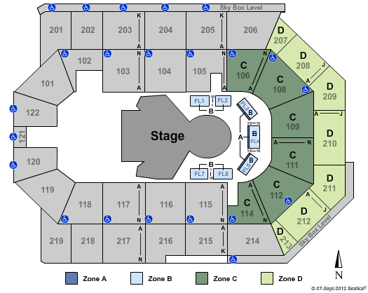 Toyota Arena - Ontario Dralion Zone Seating Chart
