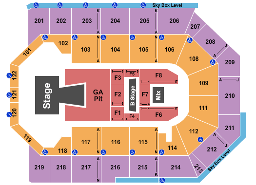 Toyota Arena - Ontario Hillsong United Seating Chart