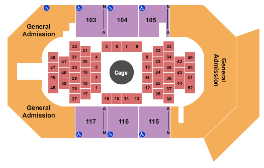 Toyota Arena - Ontario King of the Cage Seating Chart
