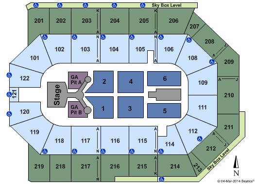 Toyota Arena - Ontario Lady Antebellum Seating Chart