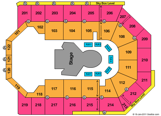Toyota Arena - Ontario Cirque - Quidam Seating Chart