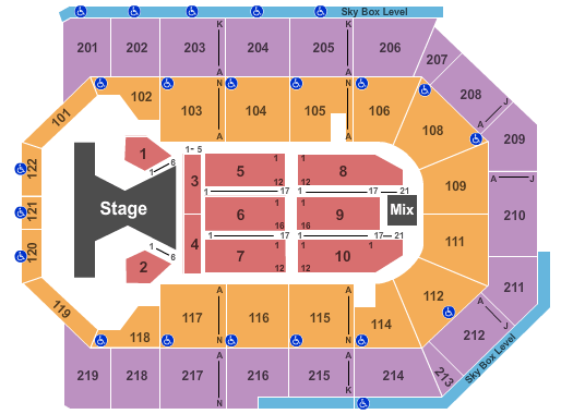 Toyota Arena - Ontario Tim McGraw Seating Chart