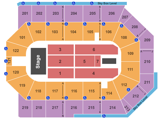 Toyota Arena - Ontario Toby Mac Seating Chart