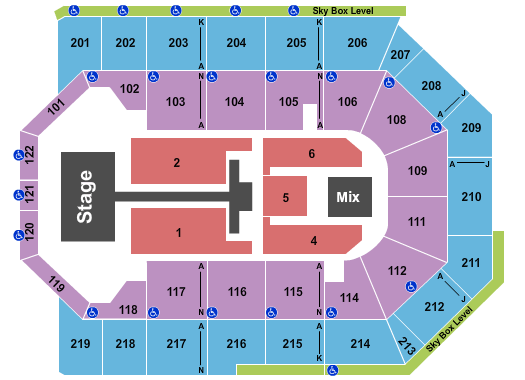 Toyota Arena - Ontario TobyMac Seating Chart