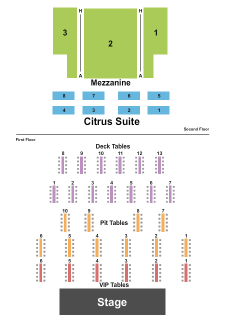 Citrus Live Seating Chart