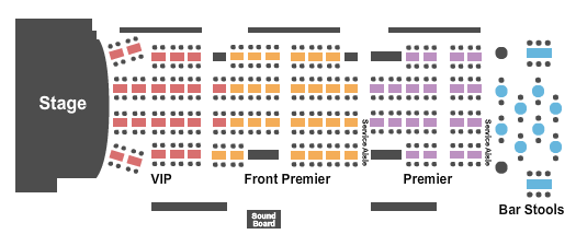 City Winery - Boston Endstage Tables Seating Chart