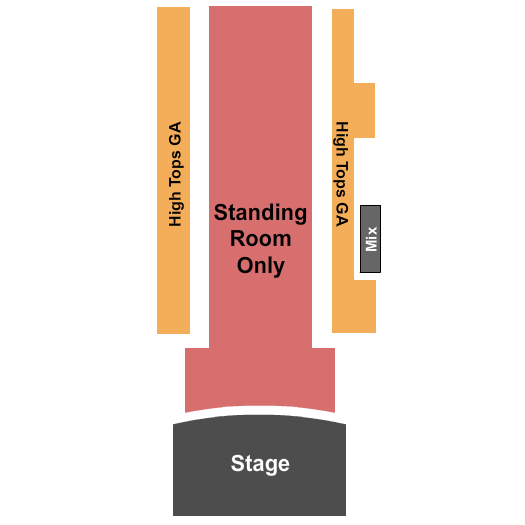 City Winery - Boston GA Floor & GA High Tops Seating Chart