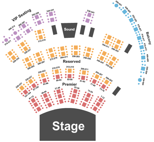 City Winery - Nashville End Stage Seating Chart
