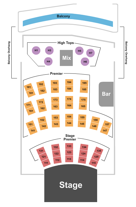 City Winery - Pittsburgh Endstage 2 Seating Chart