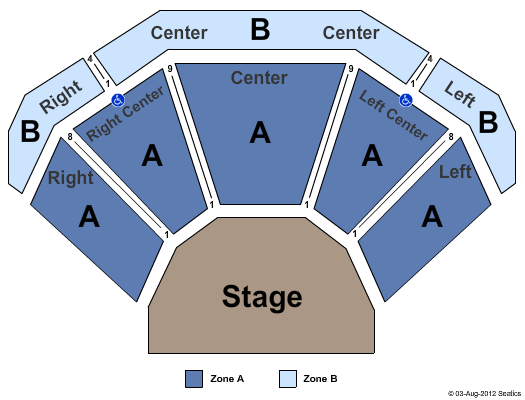 Citystage End Stage Zone Seating Chart