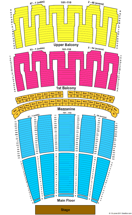 Lyric Opera House - IL Other Seating Chart