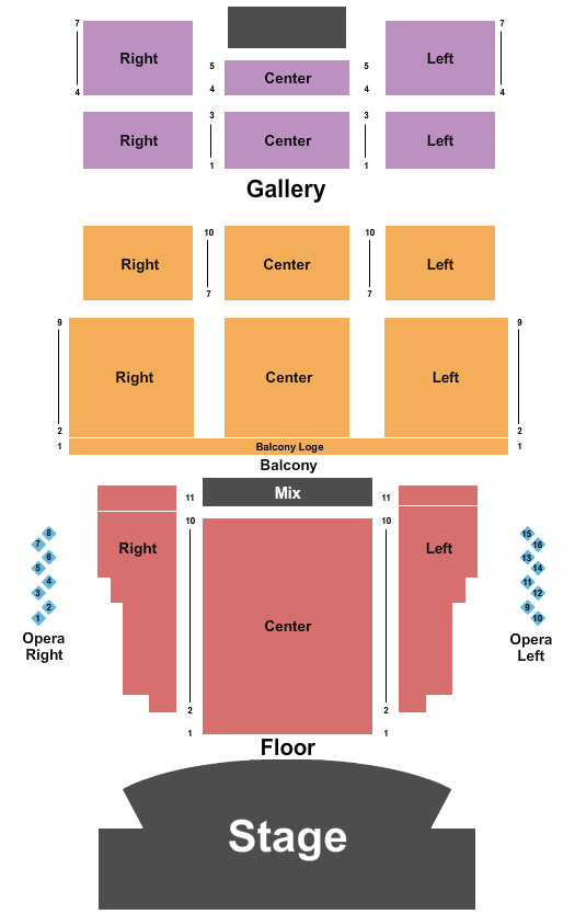 The Civic Theatre Endstage 2 Seating Chart