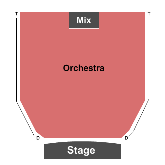 Clarence Brown Theatre - Mainstage End Stage Seating Chart