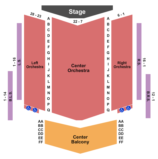 Clarke Theatre Foundation Seating Chart