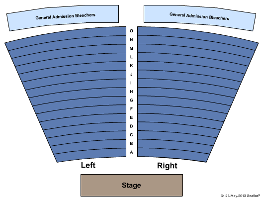 Clarksburg Amphitheater End Stage Seating Chart