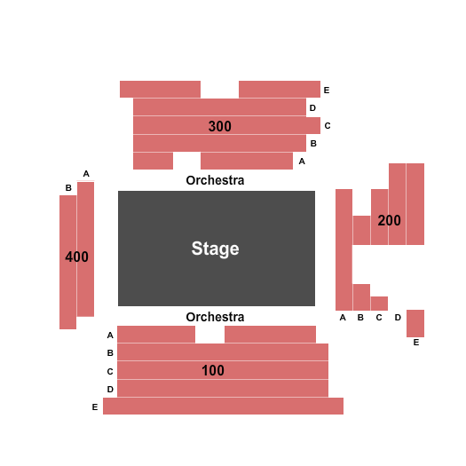 Angelson Theater At Classic Stage Company Endstage Seating Chart
