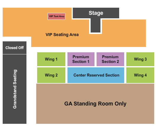 Clay County Agricultural Fair End Stage VIP Seating Chart