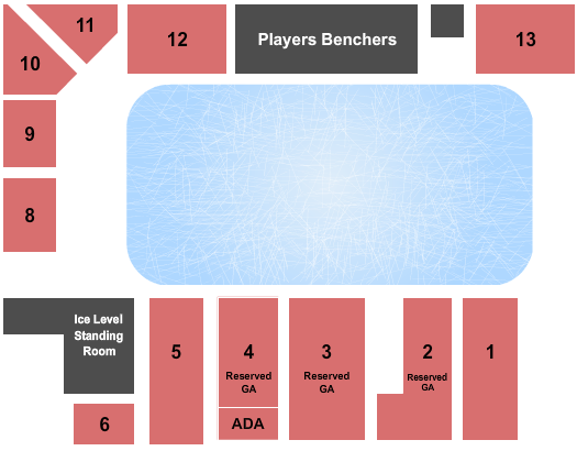 Clearview Arena 3ICE Hockey Seating Chart