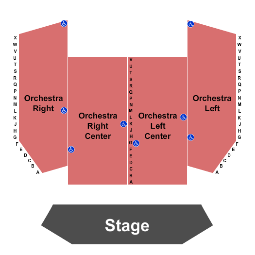 Mainstage Theater At Clermont Performing Arts Center Endstage Seating Chart