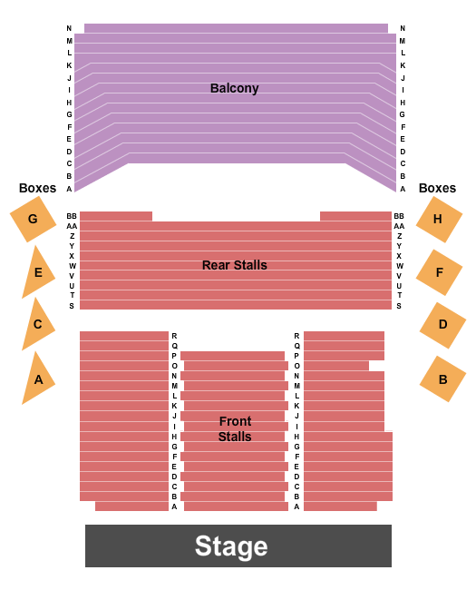Cliffs Pavilion End Stage Seating Chart
