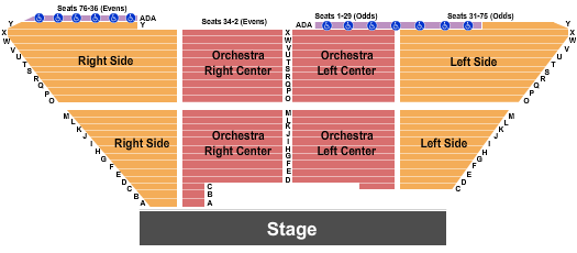 Cliffside Amphitheatre End Stage Seating Chart