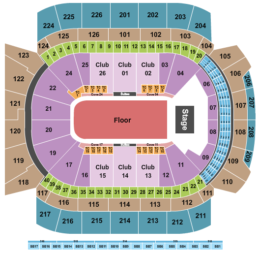 seating chart for Climate Pledge Arena - Endstage GA Floor 2 - eventticketscenter.com