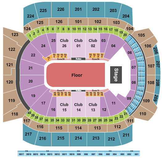 Climate Pledge Arena Endstage GA Floor 2 Seating Chart