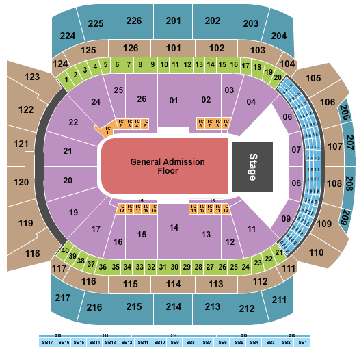 Climate Pledge Arena Endstage GA Floor Seating Chart