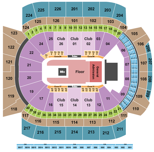 Climate Pledge Arena Endstage GA Pit Seating Chart