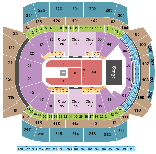 Climate Pledge Arena Endstage Pit & Floor Seating Chart