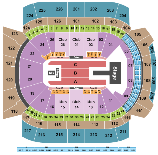 Climate Pledge Arena J Balvin Seating Chart