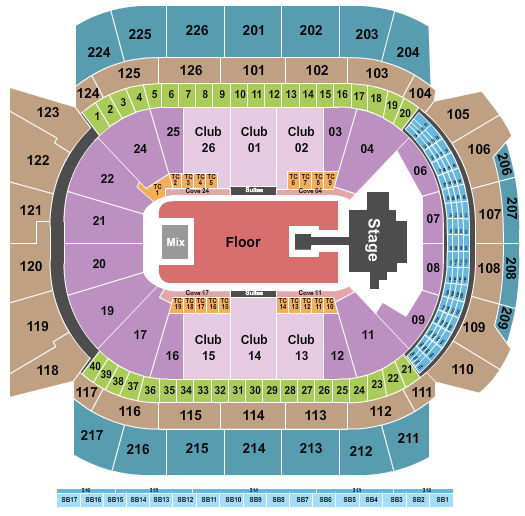 Climate Pledge Arena JJ Lin Seating Chart