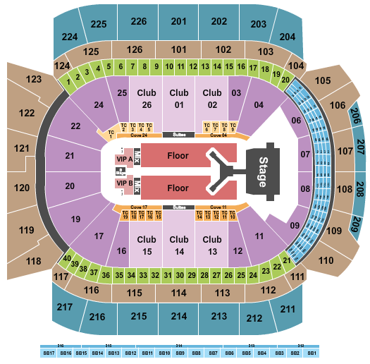 Climate Pledge Arena Jonas Brothers 2023 Seating Chart