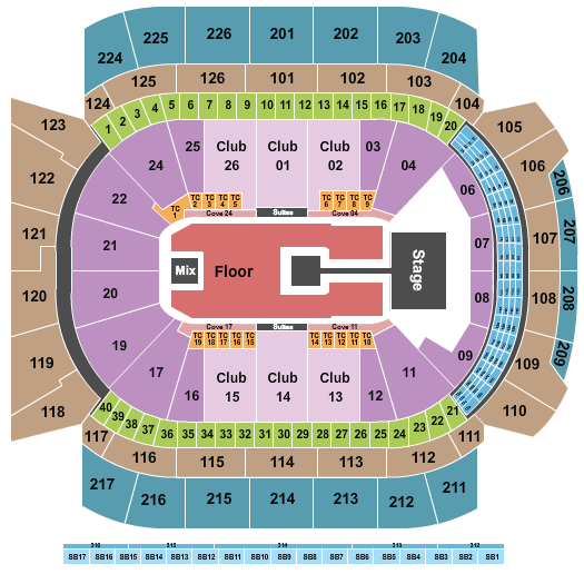 Climate Pledge Arena Michael Buble-2 Seating Chart