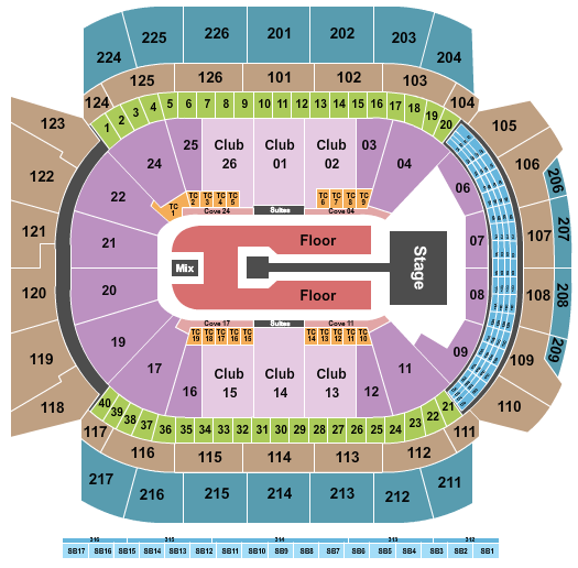seating chart for Climate Pledge Arena - Muse - eventticketscenter.com