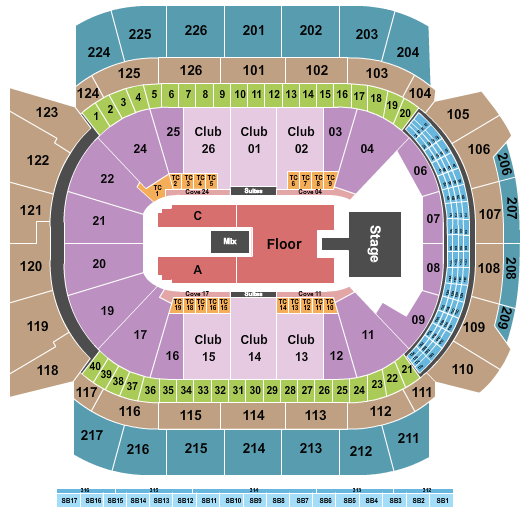 Climate Pledge Arena Papa Roach Seating Chart