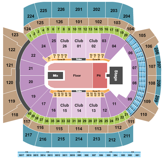 Pearl Jam Climate Pledge Arena Seating Chart